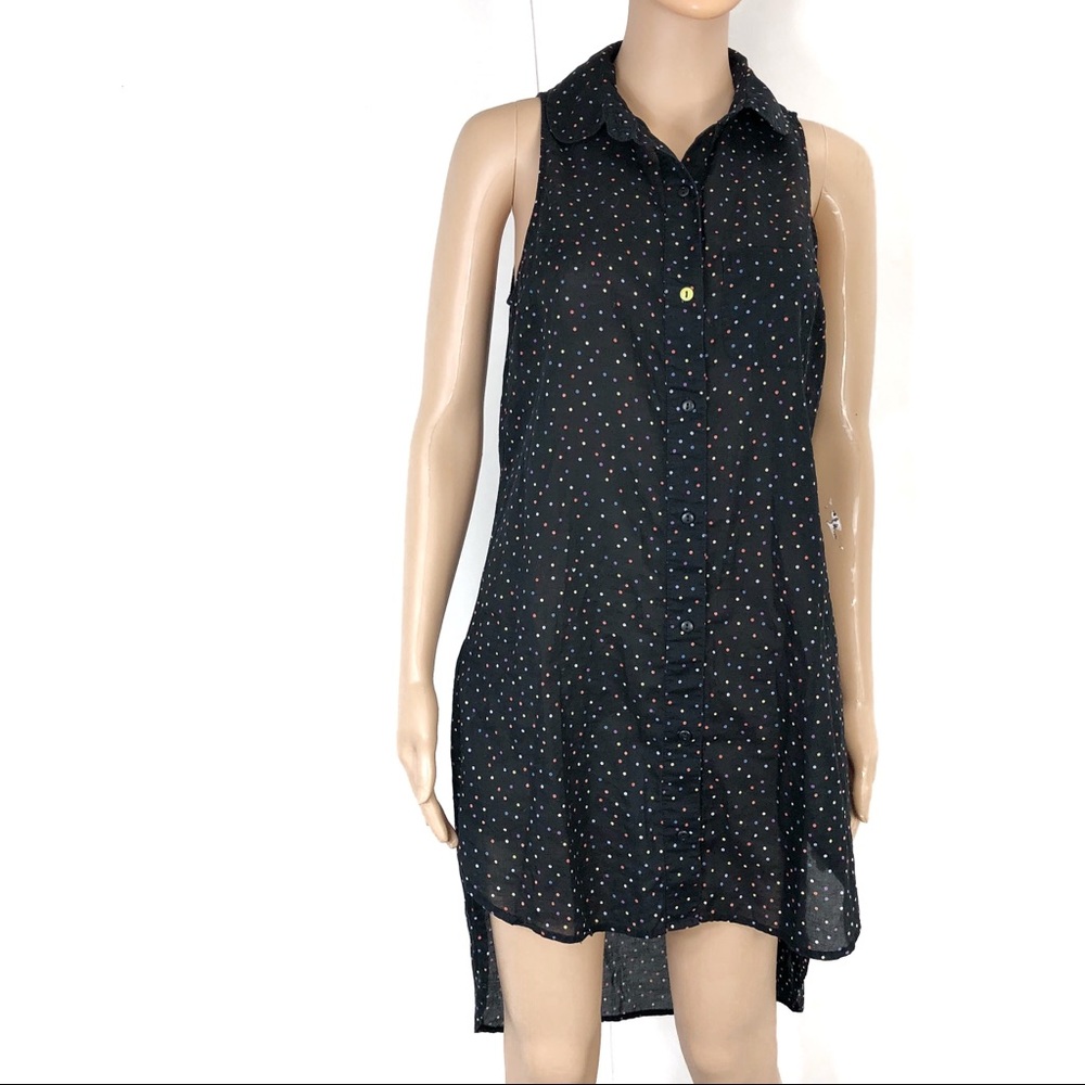 BCBGENERATION polka dots collar dress small (#3)